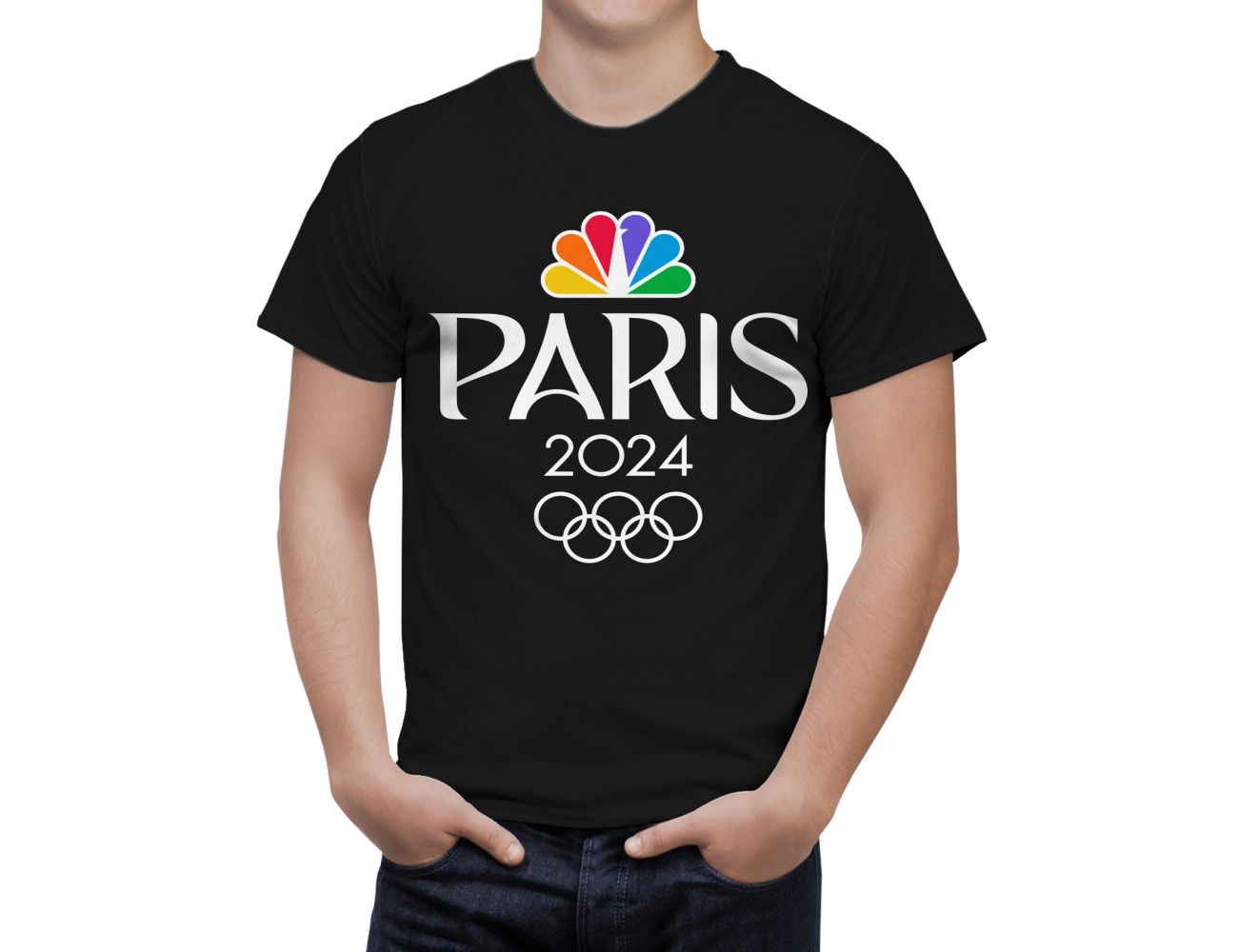 Paris 2024 Olympics Game France Black T-Shirt, OLYMP--FR-2