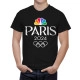 Paris 2024 Olympics Game France Black T-Shirt - Image 1