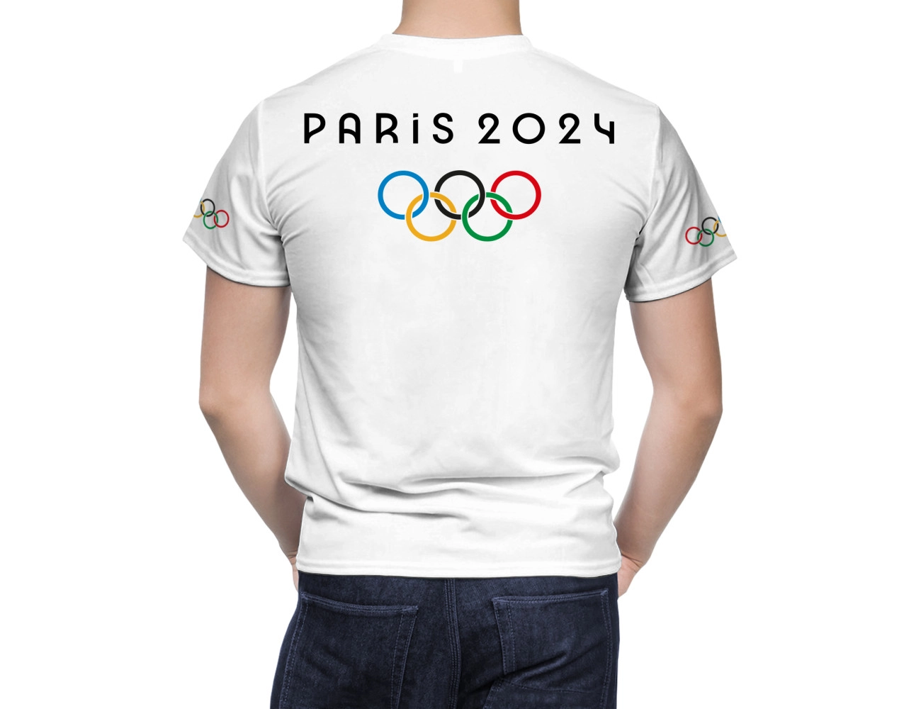 Paris 2024 Olympics Game France White T-Shirt, OLYMP--FR-1