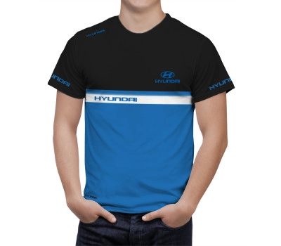 Hyundai Black Blue T-Shirt