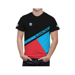 Lancia Schwarz Rot T-Shirt