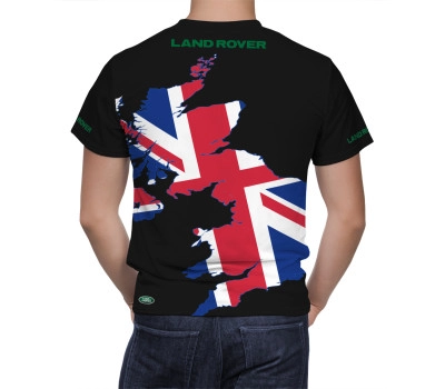Land Rover Schwarz UK flag Shirt