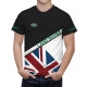 Land Rower Flag Black T-Shirt - Image 1