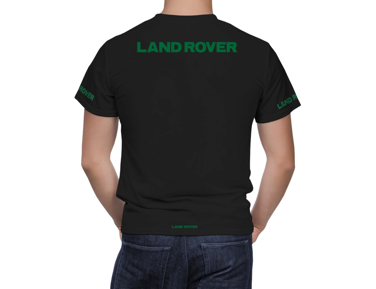 Land Rower Flag Black T-Shirt