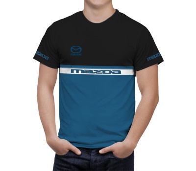 Mazda Black Blue T-Shirt