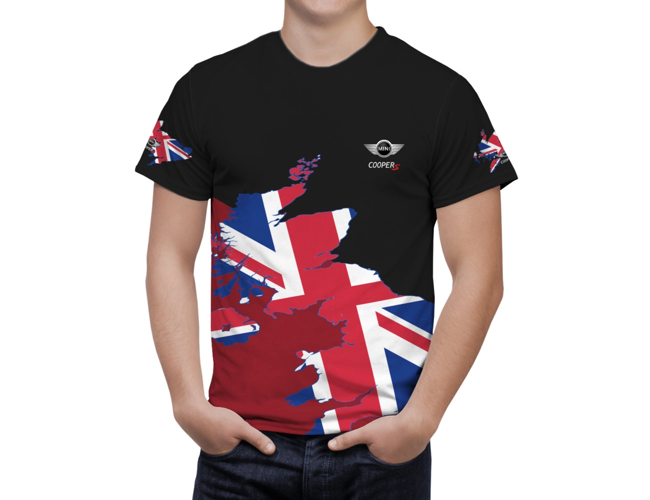 Mini Cooper Great Britain Schwarz T-Shirt