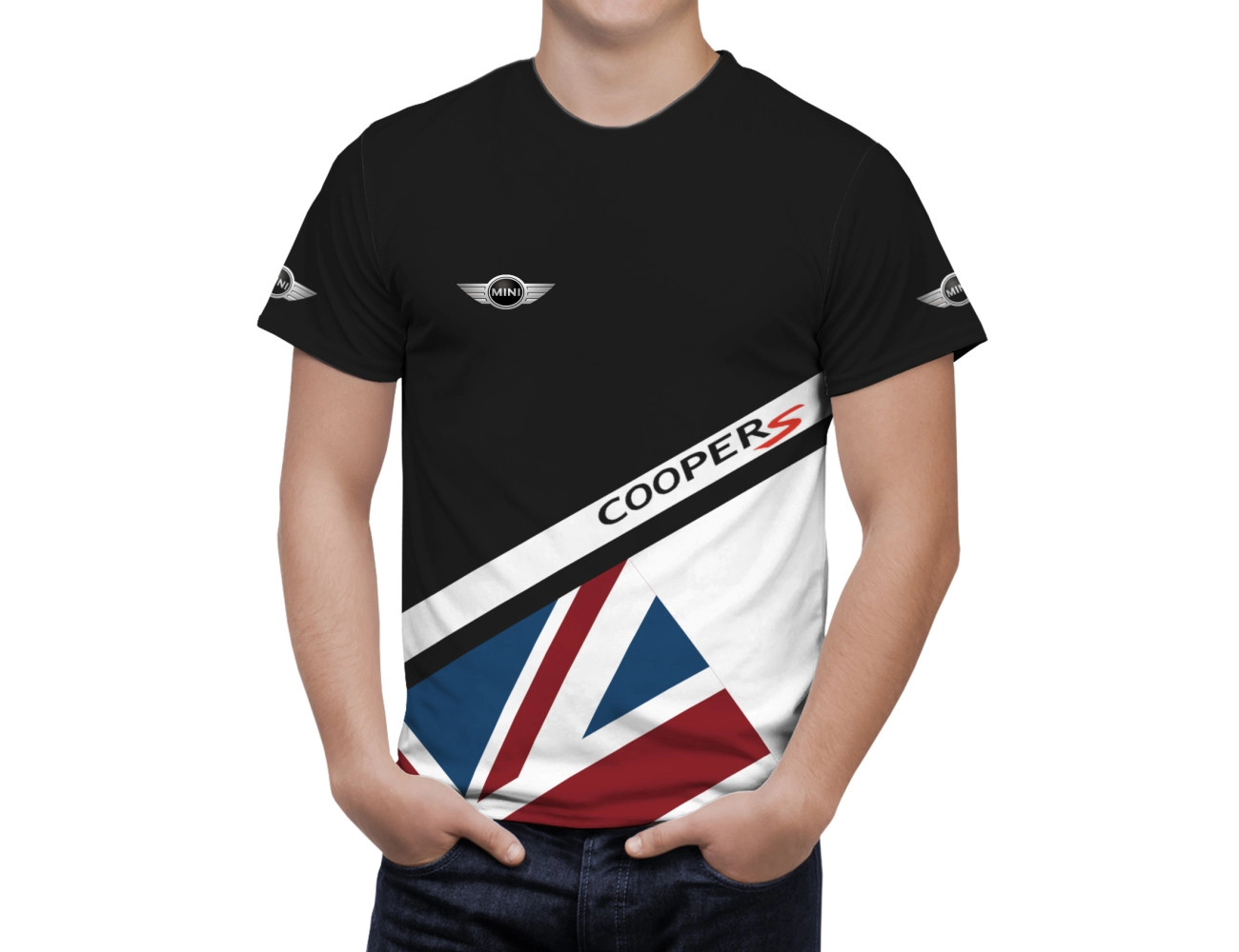 Mini Cooper Great Britain Flag T-Shirt