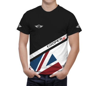 Mini Cooper Great Britain Flag T-Shirt
