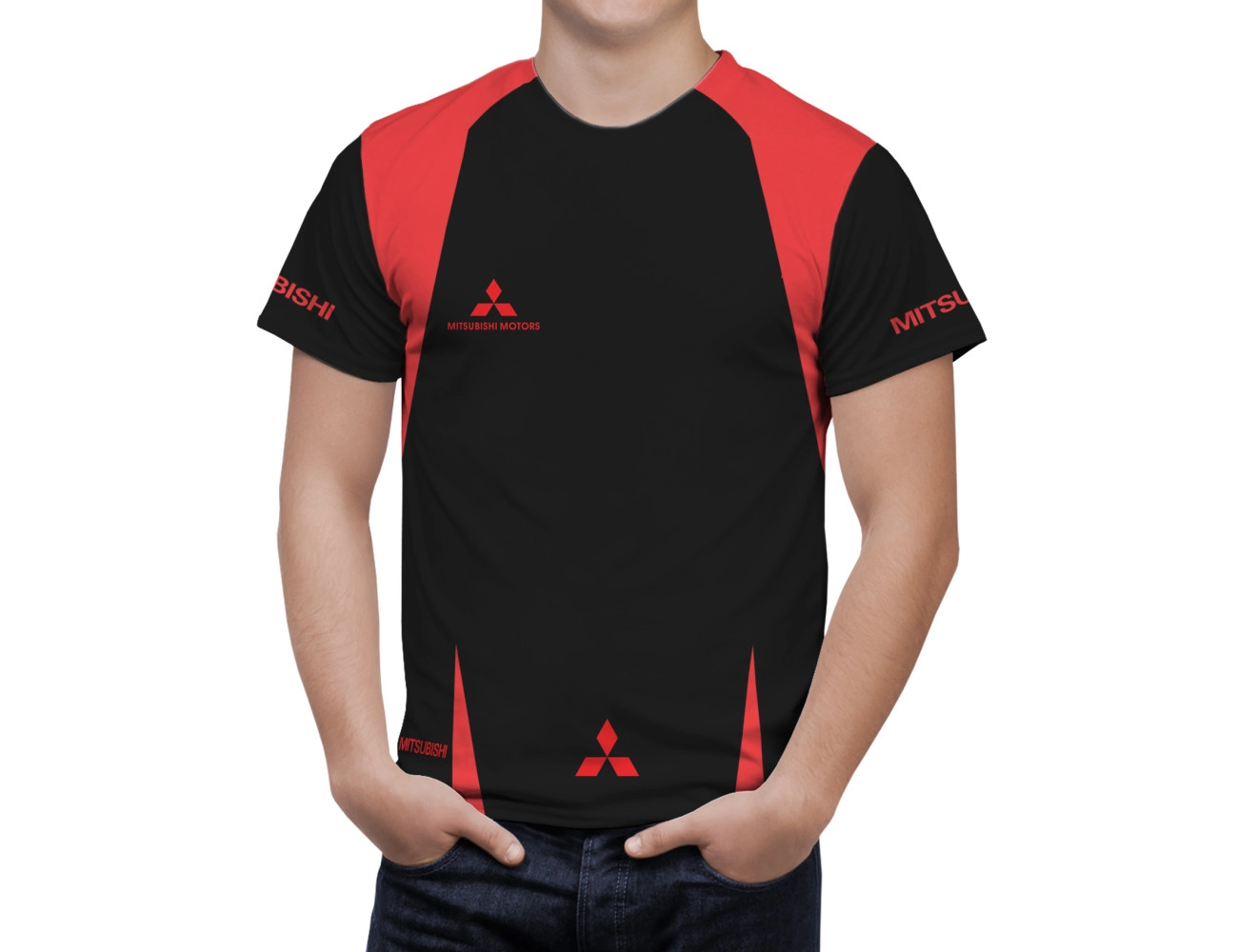 Mitsubishi Black Red T-Shirt