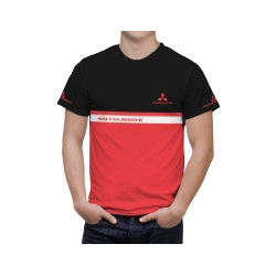 Mitsubishi Red Black T-Shirt