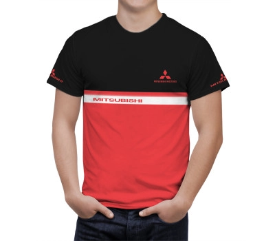 Mitsubishi Red Black T-Shirt