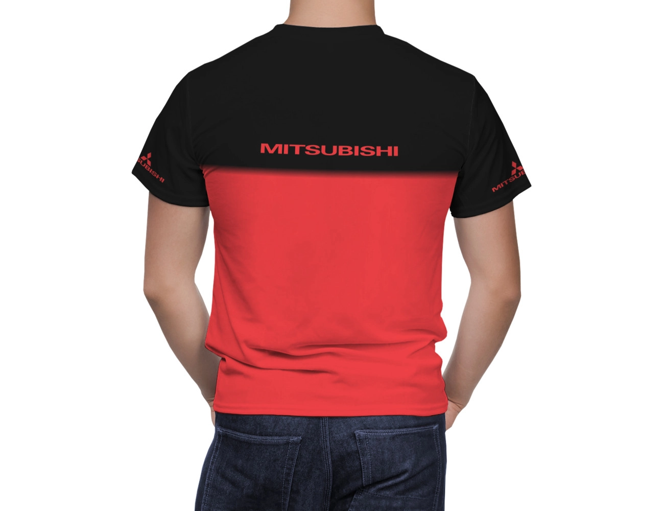 Mitsubishi Red Black T-Shirt
