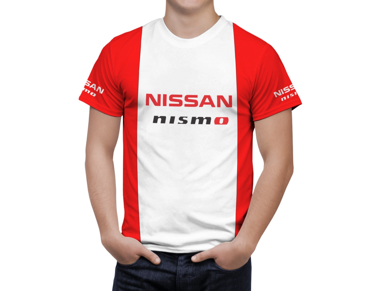 Nissan Red White T-Shirt