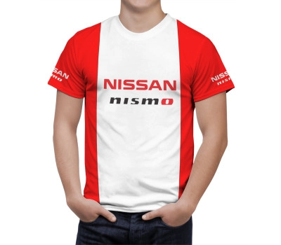 Nissan Red White T-Shirt