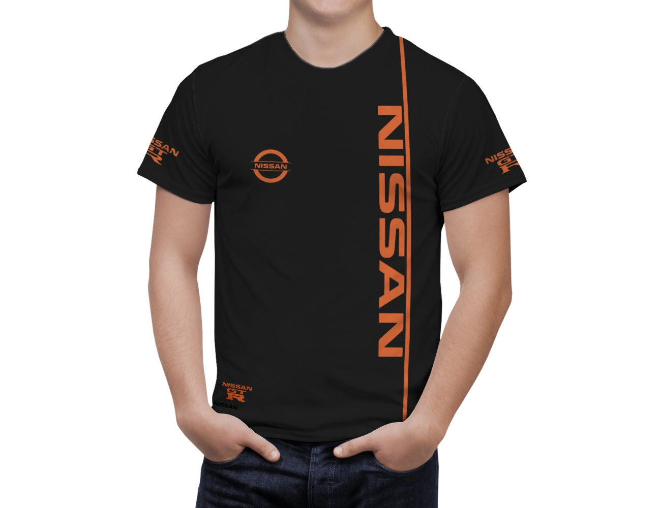 Nissan GTR Schwarz T-Shirt