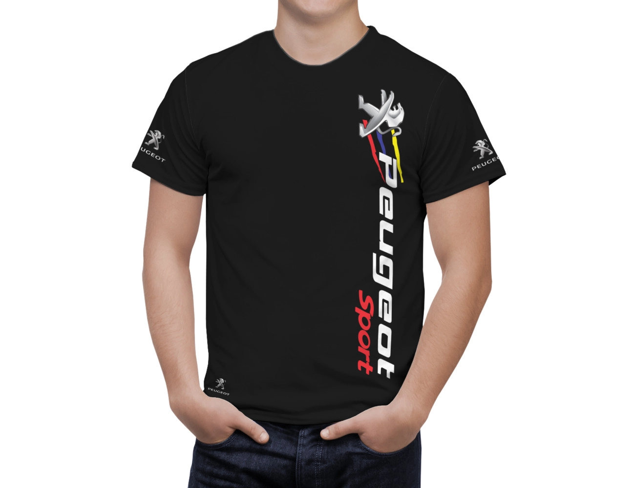 Peugeot Schwarz T-Shirt