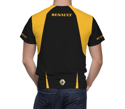 Renault Black Yellow Lines T-Shirt