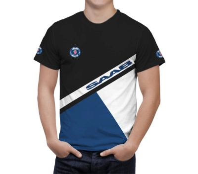 SAAB Black Blue Umbro T-Shirt
