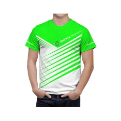 Skoda White Green T-Shirt