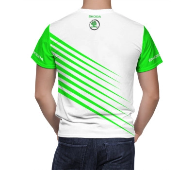 Skoda White Green T-Shirt