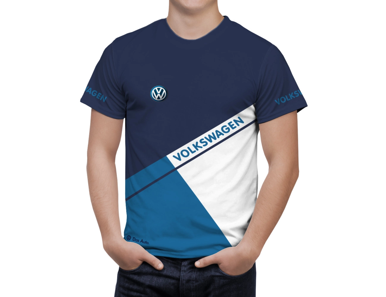 Volkswagen Blue Umbro T-Shirt, VBUTS--2805