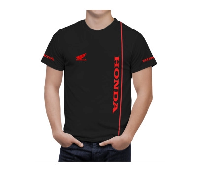 Honda Red Line Black T-Shirt