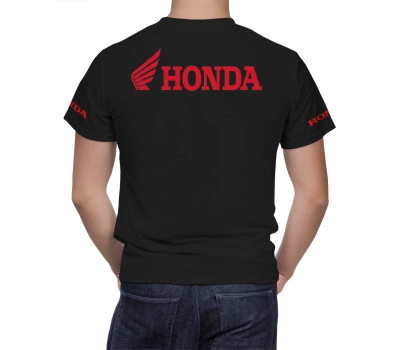 Honda Red Line Black T-Shirt