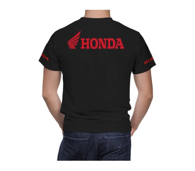 Honda Red Line Black T-Shirt