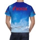 Honda Blue Motor T-Shirt - Image 2