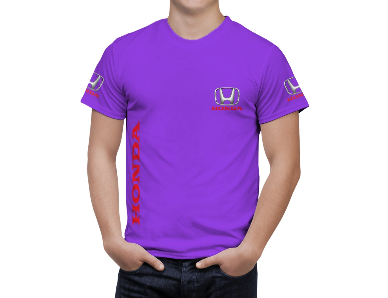 Honda Purple T-Shirt, HPTS--3451