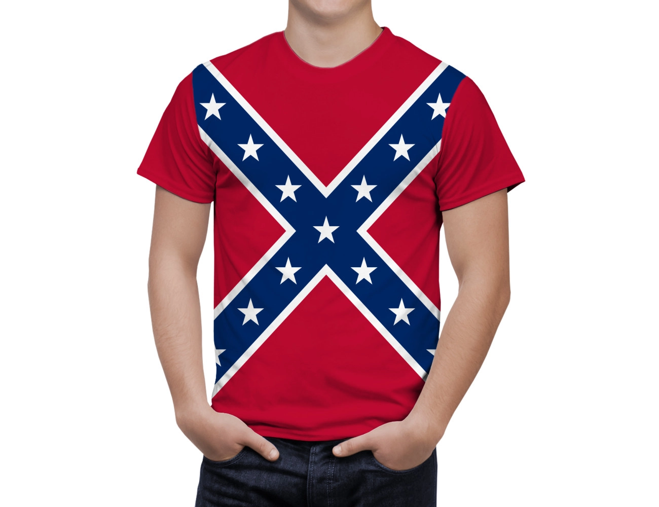 Confederate Flag Unisex T-Shirt, USA--FEDE-1