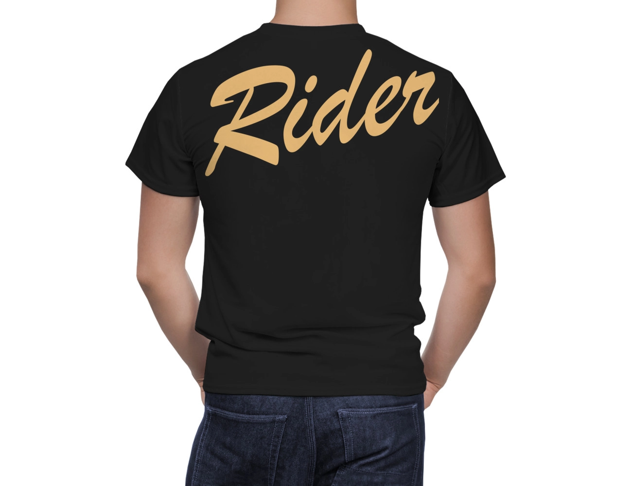 Rider no bike no life custom motorcycle Black T-Shirt, MOTORS--1