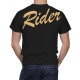 Rider no bike no life custom motorcycle Black T-Shirt - Image 2