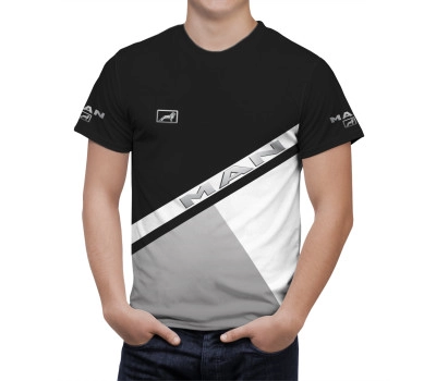 MAN Truck Black Grey T-Shirt
