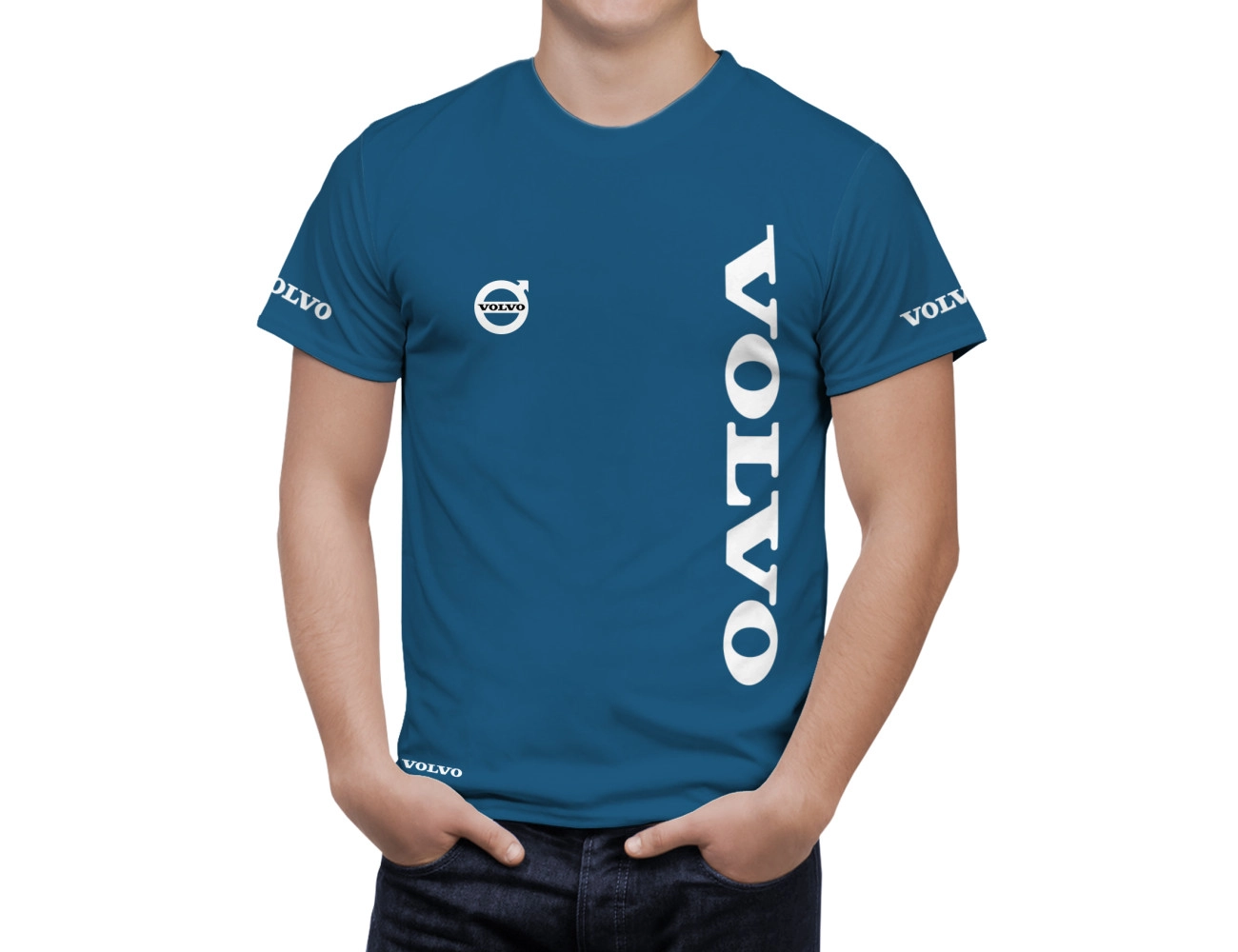 Volvo Truck Blau T-Shirt, VTBTS--3561