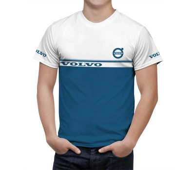 Volvo Truck White Blue T-Shirt