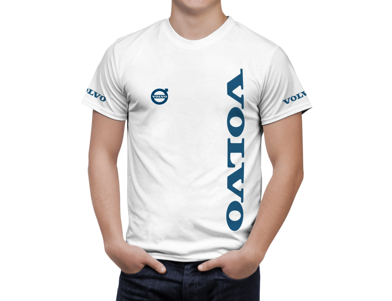 Volvo Weiß T-Shirt, VWTS--2777