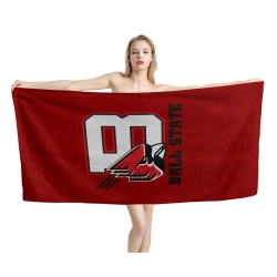 Ball State Cardinals Beach Towel