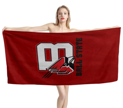 Ball State Cardinals Beach Towel
