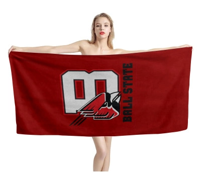 Ball State Cardinals Beach Towel
