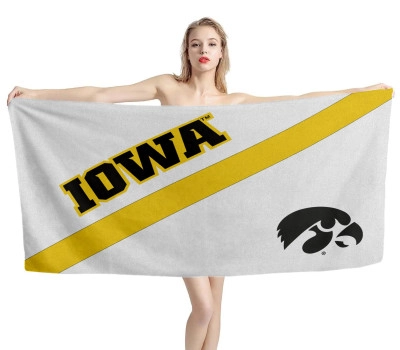 Iowa Hawkeyes College Football Beach Towel