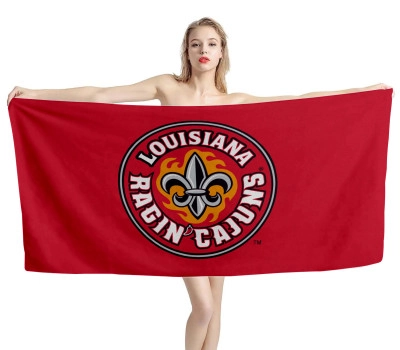 Louisiana Ragin' Cajuns Beach Towel