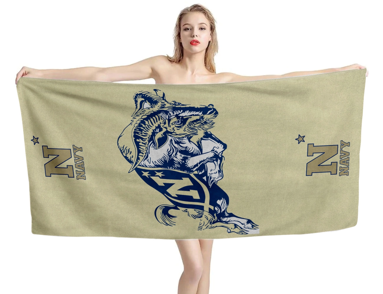 Navy Midshipmen Beach Towel