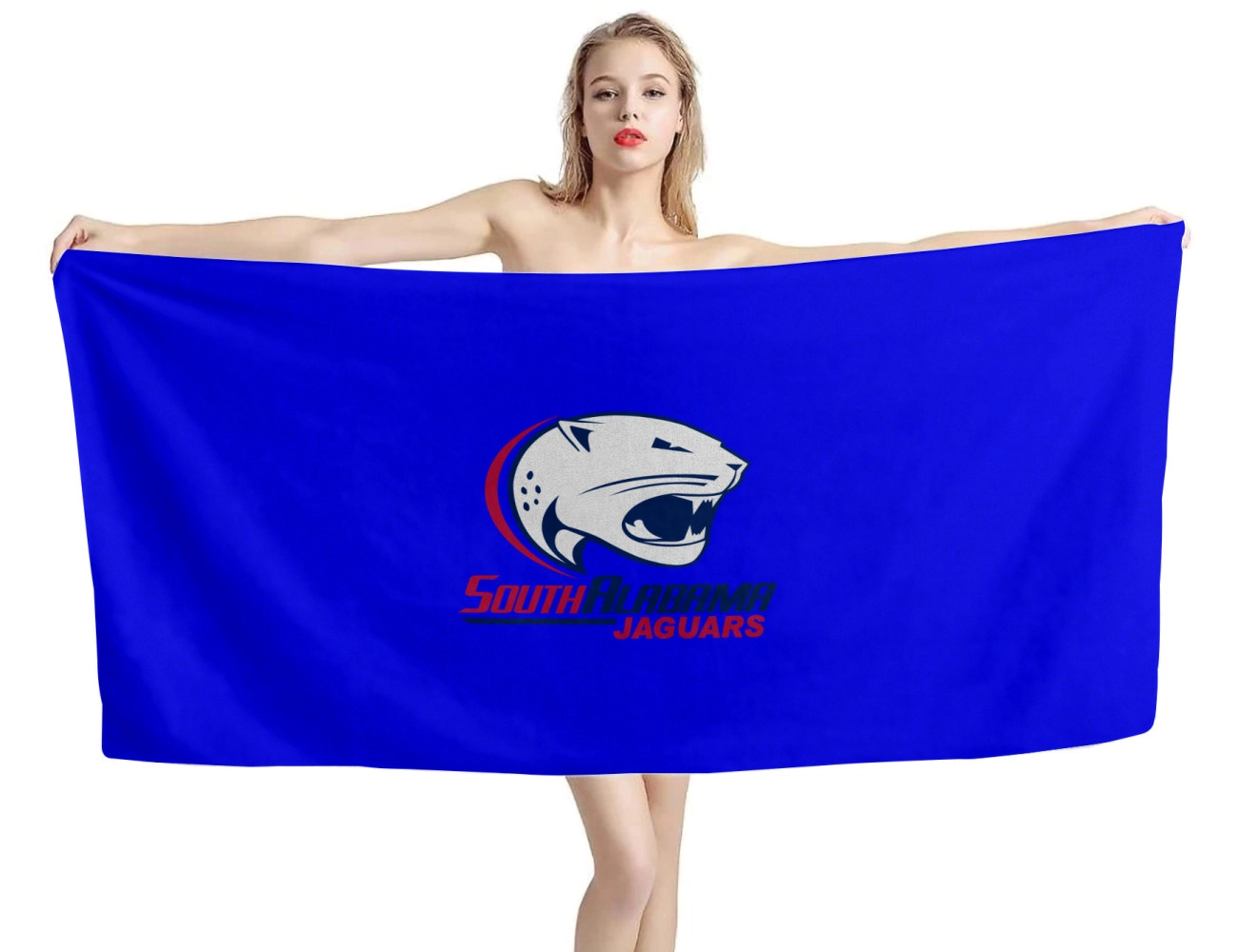 South Alabama Jaguars Beach Towel