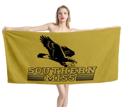 Southern Miss Golden Eagles Beach Towel