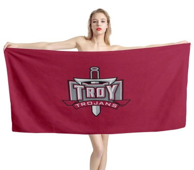 Troy Trojans Beach Towel