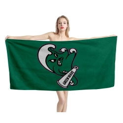 Tulane Green Wave Beach Towel