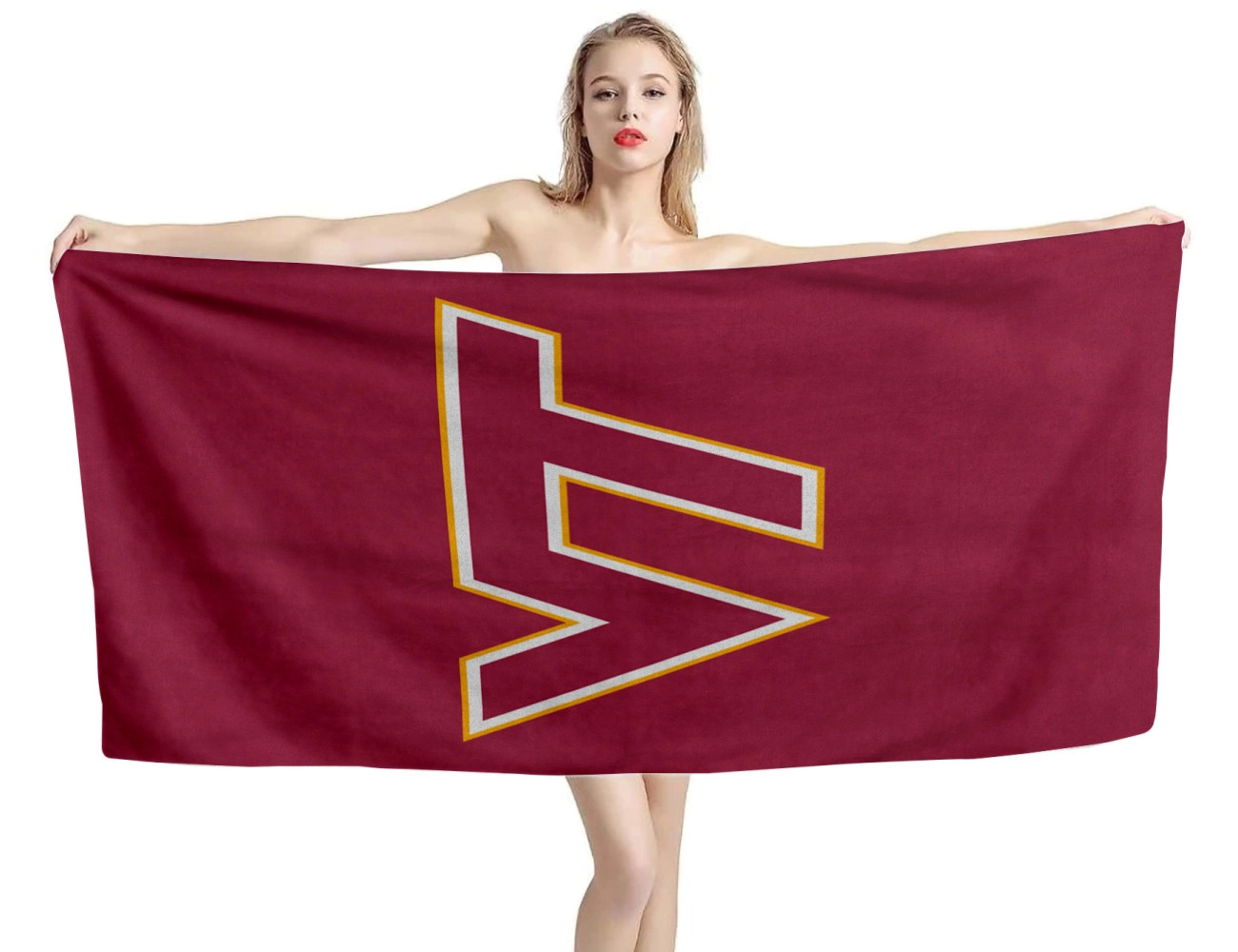Virginia Tech Hokies Beach Towel