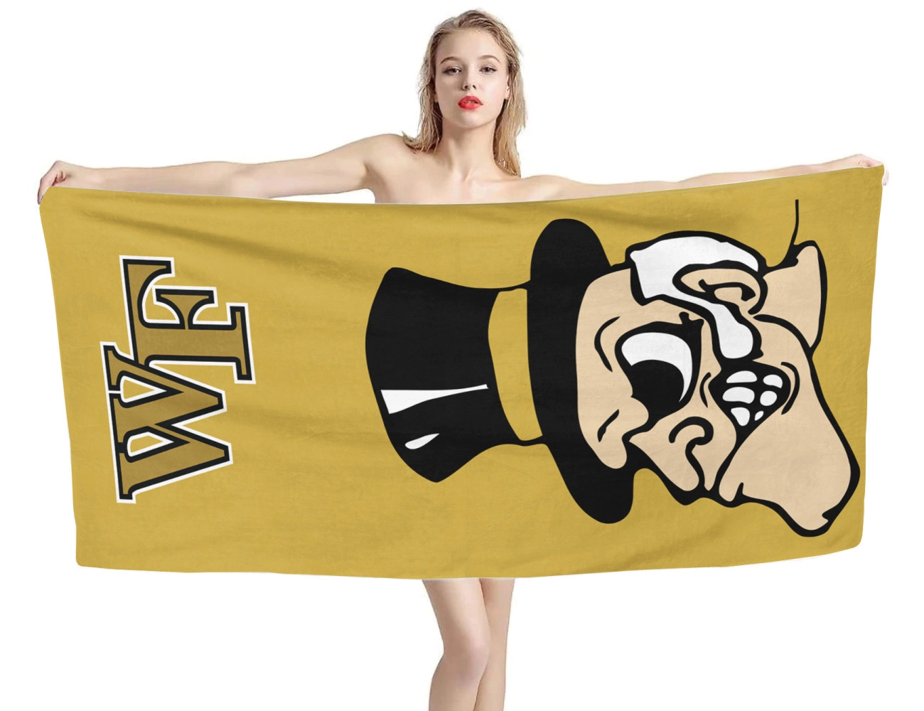 Wake Forest Demon Deacons Beach Towel