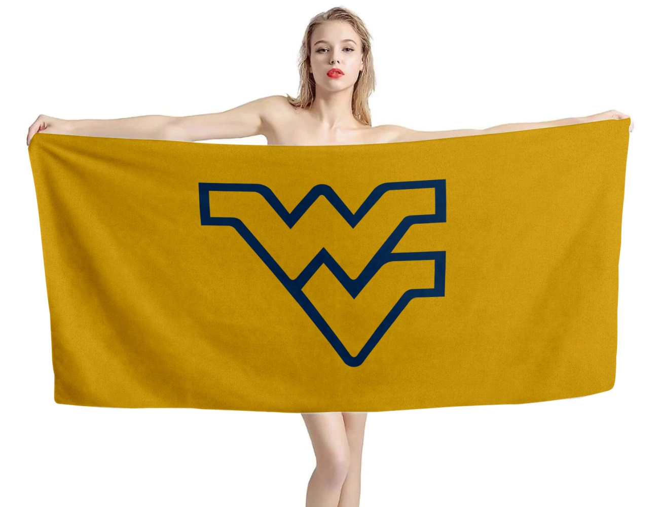 West Virginia Mountaineers Beach Towel